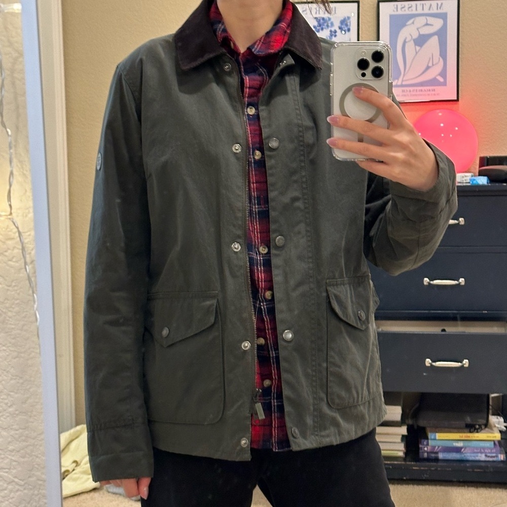 Barbour Green Wax Barn Jacket